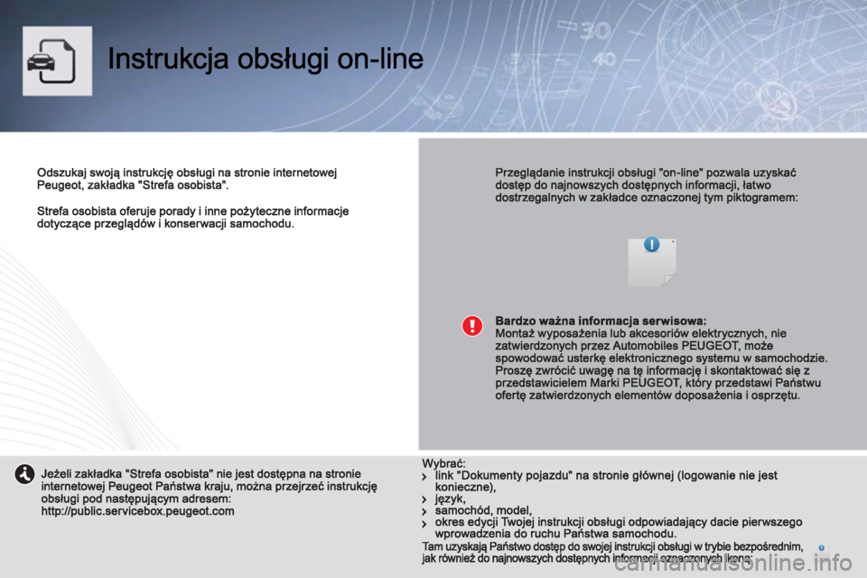 PEUGEOT 2008 2013  Instrukcja obsługi (in Polish) 