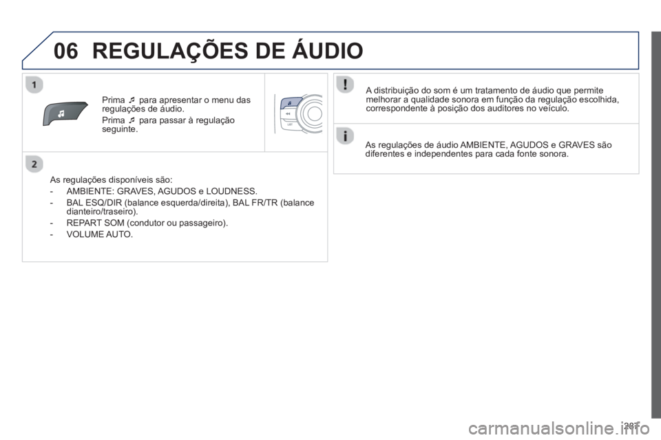 PEUGEOT 2008 2013  Manual de utilização (in Portuguese) 06
287
Prima  �