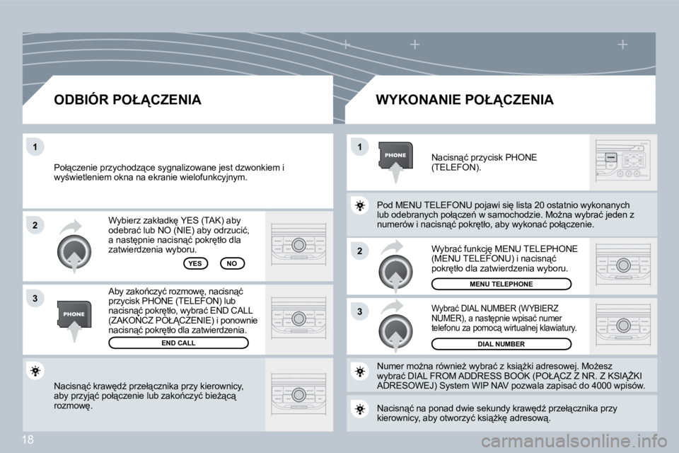 PEUGEOT 207 2008.5  Instrukcja obsługi (in Polish) 18
�2
�3
�1�1
�2
�3
� �N�a�c�i�s�n"�ć� �k�r�a�w
�dE� �p�r�z�e�ł"�c�z�n�i�k�a� �p�r�z�y� �k�i�e�r�o�w�n�i�c�y�,� �a�b�y� �p�r�z�y�j"�ć� �p�o�ł"�c�z�e�n�i�e� �l�u�b� �z�a�k�o1