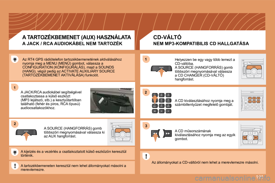 PEUGEOT 207 2008 Kezelési útmutató (in Hungarian) 191
11
SOURCE
22
S
O S SOURCE
MODE BAND TPT
A Y
DARKSOURCE
2
abc
5
jkl
8
tuv 3
def
6
mno
9
wxyz
1 4
ghi
7
pqrs
0 #
2
abc
5
jkl
8
tuv
3
def
6
mno
9
wxyz
1 4
ghi
r
7
pq s0 #
S
O S SOURCE
MODE BAND TPT
PEUGEOT 207 2008 Kezelési útmutató (in Hungarian) 191
11
SOURCE
22
S
O S SOURCE
MODE BAND TPT
A Y
DARKSOURCE
2
abc
5
jkl
8
tuv 3
def
6
mno
9
wxyz
1 4
ghi
7
pqrs
0 #
2
abc
5
jkl
8
tuv
3
def
6
mno
9
wxyz
1 4
ghi
r
7
pq s0 #
S
O S SOURCE
MODE BAND TPT