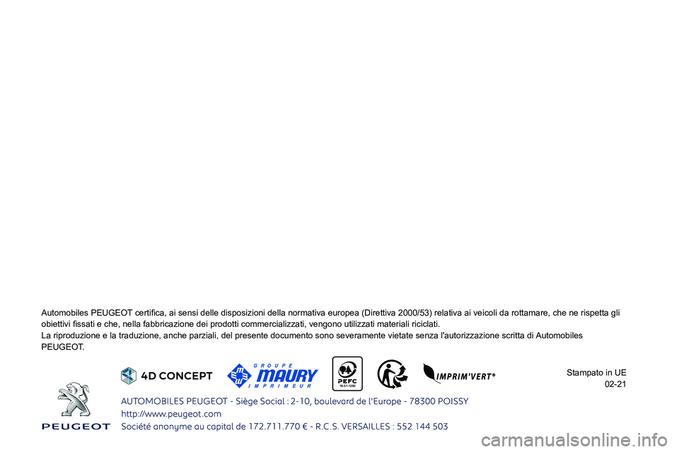 PEUGEOT 208 2021 Manuale duso (in Italian)
10-31-1282
0024005800570052005000520045004C004F004800560003003300280038002A002800320037
00520045004C004800570057004C0059004C000300BF0056005600440057004C0003004800030 PEUGEOT 208 2021 Manuale duso (in Italian)
10-31-1282
0024005800570052005000520045004C004F004800560003003300280038002A002800320037
00520045004C004800570057004C0059004C000300BF0056005600440057004C0003004800030