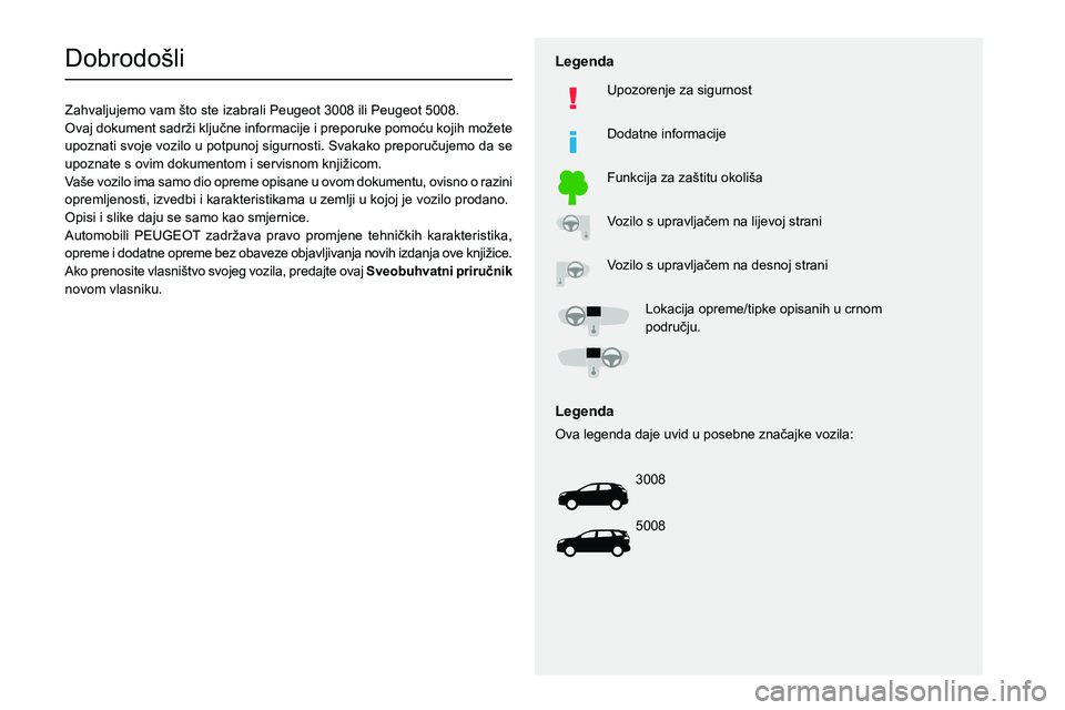 PEUGEOT 3008 2020  Upute Za Rukovanje (in Croatian)   
 
 
 
 
 
  
  
   
   
 
  
 
  
 
 
 
   
 
 
  
Dobrodo