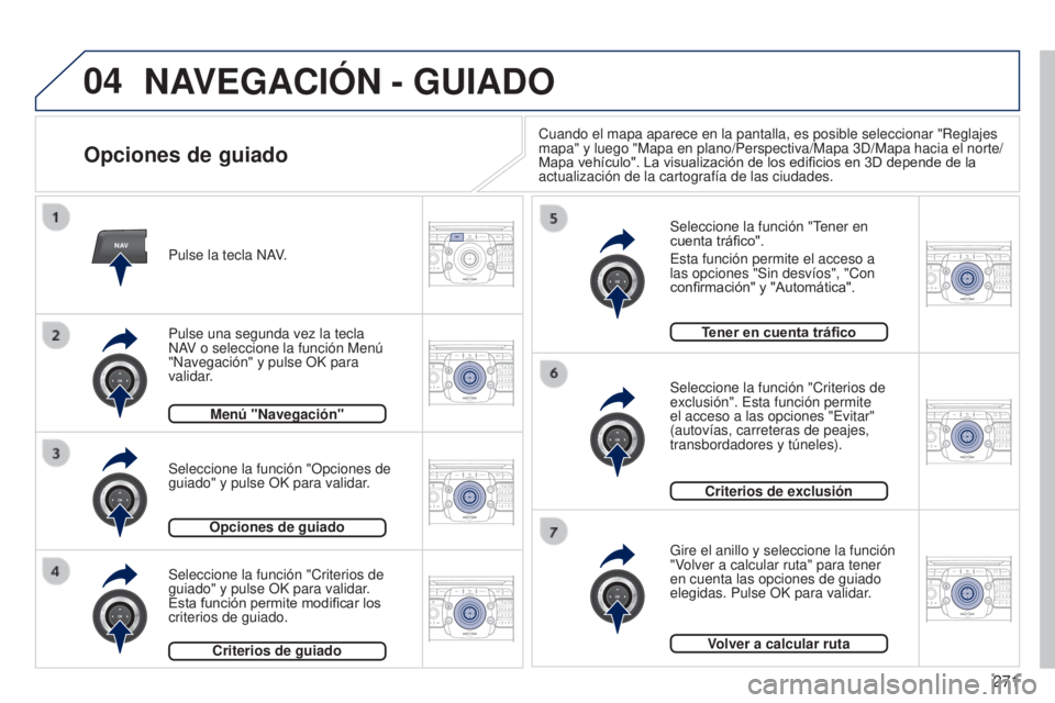 PEUGEOT 3008 2014  Manual del propietario (in Spanish) 04
NAV2ABC3DEF5JKL4GHI6MNO8TUV7PQRS9WXYZ0*#
1RADIO MEDIANAV
TRAFFIC
SETUPADDR
BOOK
2ABC3DEF5JKL4GHI6MNO8TUV7PQRS9WXYZ0*#
1RADIO MEDIA NAV
TRAFFIC
SETUPADDR
BOOK
2ABC3DEF5JKL4GHI6MNO8TUV7PQRS9WXYZ0*#
1