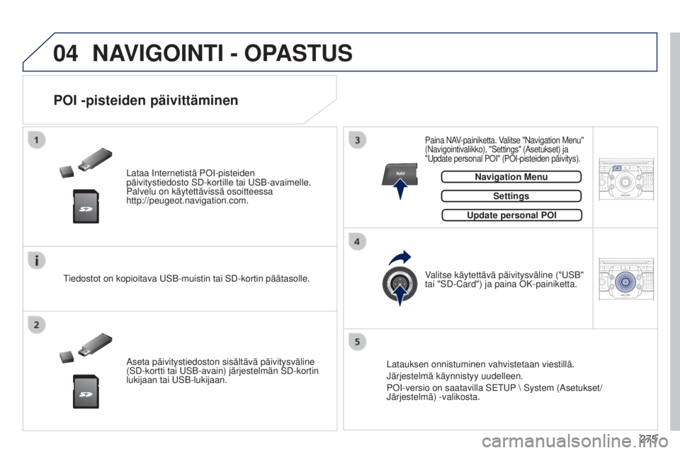 PEUGEOT 3008 2014 Omistajan Käsikirja (in Finnish) 04
NAV2ABC3DEF5JKL4GHI6MNO8TUV7PQRS9WXYZ0*#
1RADIO MEDIANAV
TRAFFIC
SETUPADDR
BOOK
2ABC3DEF5JKL4GHI6MNO8TUV7PQRS9WXYZ0*#
1RADIO MEDIA NAV
TRAFFIC
SETUPADDR
BOOK
275
3008_fi_Chap12b_NG4_ed01-2014
NAVIG PEUGEOT 3008 2014 Omistajan Käsikirja (in Finnish) 04
NAV2ABC3DEF5JKL4GHI6MNO8TUV7PQRS9WXYZ0*#
1RADIO MEDIANAV
TRAFFIC
SETUPADDR
BOOK
2ABC3DEF5JKL4GHI6MNO8TUV7PQRS9WXYZ0*#
1RADIO MEDIA NAV
TRAFFIC
SETUPADDR
BOOK
275
3008_fi_Chap12b_NG4_ed01-2014
NAVIG