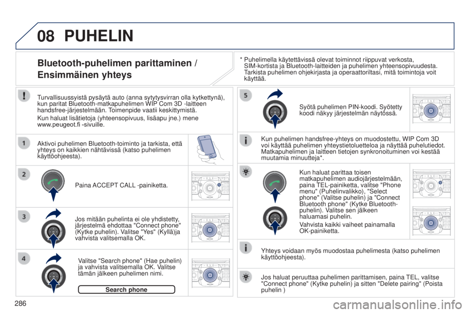PEUGEOT 3008 2014  Omistajan Käsikirja (in Finnish) 08
2ABC3DEF5JKL4GHI6MNO8TUV7PQRS9WXYZ0*#
1RADIO MEDIANAV
TRAFFIC
SETUPADDR
BOOK
2ABC3DEF5JKL4GHI6MNO8TUV7PQRS9WXYZ0*#
1RADIO MEDIA NAV
TRAFFIC
SETUPADDR
BOOK
2ABC3DEF5JKL4GHI6MNO8TUV7PQRS9WXYZ0*#
1RAD
