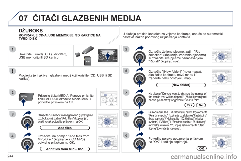 PEUGEOT 3008 2012.5 Upute Za Rukovanje (in Croatian) 244
07
MEDIA
2ABC3DEF5JKL4GHI6MNO8TUV7PQRS9WXYZ0*#
1RADIO MEDIANAV ESC TRAFFIC
SETUPADDR
BOOK
2ABC3DEF5JKL4GHI6MNO8TUV7PQRS9WXYZ0*#
1RADIO MEDIANAV TRAFFIC
SETUPADDR
BOOK
2ABC3DEF5JKL4GHI6MNO8TUV7PQRS PEUGEOT 3008 2012.5 Upute Za Rukovanje (in Croatian) 244
07
MEDIA
2ABC3DEF5JKL4GHI6MNO8TUV7PQRS9WXYZ0*#
1RADIO MEDIANAV ESC TRAFFIC
SETUPADDR
BOOK
2ABC3DEF5JKL4GHI6MNO8TUV7PQRS9WXYZ0*#
1RADIO MEDIANAV TRAFFIC
SETUPADDR
BOOK
2ABC3DEF5JKL4GHI6MNO8TUV7PQRS
