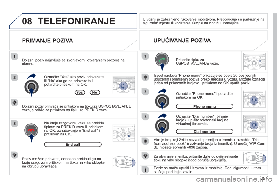 PEUGEOT 3008 2012.5 Upute Za Rukovanje (in Croatian) 251
08
2ABC3DEF5JKL4GHI6MNO8TUV7PQRS9WXYZ0*#
1RADIO MEDIANAV TRAFFIC
SETUPADDR
BOOK
2ABC3DEF5JKL4GHI6MNO8TUV7PQRS9WXYZ0*#
1RADIO MEDIANAV TRAFFIC
SETUPADDR
BOOK
2ABC3DEF5JKL4GHI6MNO8TUV7PQRS9WXYZ0*#
1 PEUGEOT 3008 2012.5 Upute Za Rukovanje (in Croatian) 251
08
2ABC3DEF5JKL4GHI6MNO8TUV7PQRS9WXYZ0*#
1RADIO MEDIANAV TRAFFIC
SETUPADDR
BOOK
2ABC3DEF5JKL4GHI6MNO8TUV7PQRS9WXYZ0*#
1RADIO MEDIANAV TRAFFIC
SETUPADDR
BOOK
2ABC3DEF5JKL4GHI6MNO8TUV7PQRS9WXYZ0*#
1