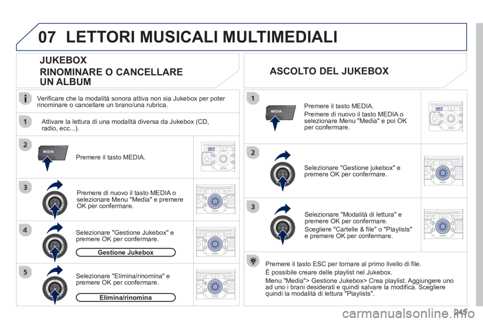 PEUGEOT 3008 2012.5 Manuale duso (in Italian) 245
07
MEDIA
MEDIA
2ABC3DEF5JKL4GHI6MNO8TUV7PQRS9WXYZ0*#
1RADIO MEDIANAV TRAFFIC
SETUPADDR
BOOK
2ABC3DEF5JKL4GHI6MNO8TUV7PQRS9WXYZ0*#
1RADIO MEDIANAV TRAFFIC
SETUPADDR
BOOK
2ABC3DEF5JKL4GHI6MNO8TUV7PQ PEUGEOT 3008 2012.5 Manuale duso (in Italian) 245
07
MEDIA
MEDIA
2ABC3DEF5JKL4GHI6MNO8TUV7PQRS9WXYZ0*#
1RADIO MEDIANAV TRAFFIC
SETUPADDR
BOOK
2ABC3DEF5JKL4GHI6MNO8TUV7PQRS9WXYZ0*#
1RADIO MEDIANAV TRAFFIC
SETUPADDR
BOOK
2ABC3DEF5JKL4GHI6MNO8TUV7PQ