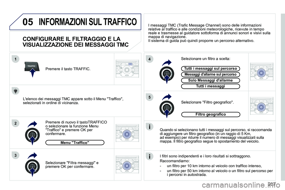 PEUGEOT 3008 2012 Manuale duso (in Italian) 237
05
TRAFFIC
1
3
4
5
2
2ABC3DEF5JKL4GHI6MNO8TUV7PQRS9WXYZ0*#
1RADIO MEDIANAV ESC TRAFFIC
SETUPADDR
BOOK
2ABC3DEF5JKL4GHI6MNO8TUV7PQRS9WXYZ0*#
1RADIO MEDIANAV ESC TRAFFIC
SETUPADDR
BOOK
2ABC3DEF5JKL4 PEUGEOT 3008 2012 Manuale duso (in Italian) 237
05
TRAFFIC
1
3
4
5
2
2ABC3DEF5JKL4GHI6MNO8TUV7PQRS9WXYZ0*#
1RADIO MEDIANAV ESC TRAFFIC
SETUPADDR
BOOK
2ABC3DEF5JKL4GHI6MNO8TUV7PQRS9WXYZ0*#
1RADIO MEDIANAV ESC TRAFFIC
SETUPADDR
BOOK
2ABC3DEF5JKL4