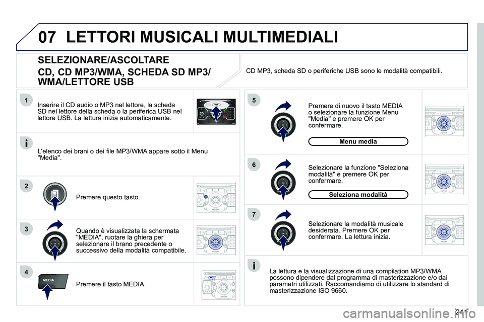PEUGEOT 3008 2012 Manuale duso (in Italian) 241
07
1
4
5
6
3
MEDIA
2ABC3DEF5JKL4GHI6MNO8TUV7PQRS9WXYZ0*#
1RADIO MEDIANAV ESC TRAFFIC
SETUPADDR
BOOK
2
7
2ABC3DEF5JKL4GHI6MNO8TUV7PQRS9WXYZ0*#
1RADIO MEDIANAV ESC TRAFFIC
SETUPADDR
BOOK
2ABC3DEF5JK PEUGEOT 3008 2012 Manuale duso (in Italian) 241
07
1
4
5
6
3
MEDIA
2ABC3DEF5JKL4GHI6MNO8TUV7PQRS9WXYZ0*#
1RADIO MEDIANAV ESC TRAFFIC
SETUPADDR
BOOK
2
7
2ABC3DEF5JKL4GHI6MNO8TUV7PQRS9WXYZ0*#
1RADIO MEDIANAV ESC TRAFFIC
SETUPADDR
BOOK
2ABC3DEF5JK