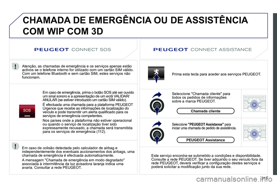 PEUGEOT 3008 2011.5 Manual de utilização (in Portuguese) 215
2ABC3DEF5JKL4GHI6MNO8TUV7PQRS9WXYZ0*#
1RADIO MEDIANAV ESC TRAFFIC
SETUPADDR
BOOK
2ABC3DEF5JKL4GHI6MNO8TUV7PQRS9WXYZ0*#
1RADIO MEDIANAV ESC TRAFFIC
SETUPADDR
BOOK
CHAMADA DE EMERGÊNCIA OU DE ASS PEUGEOT 3008 2011.5 Manual de utilização (in Portuguese) 215
2ABC3DEF5JKL4GHI6MNO8TUV7PQRS9WXYZ0*#
1RADIO MEDIANAV ESC TRAFFIC
SETUPADDR
BOOK
2ABC3DEF5JKL4GHI6MNO8TUV7PQRS9WXYZ0*#
1RADIO MEDIANAV ESC TRAFFIC
SETUPADDR
BOOK
CHAMADA DE EMERGÊNCIA OU DE ASS