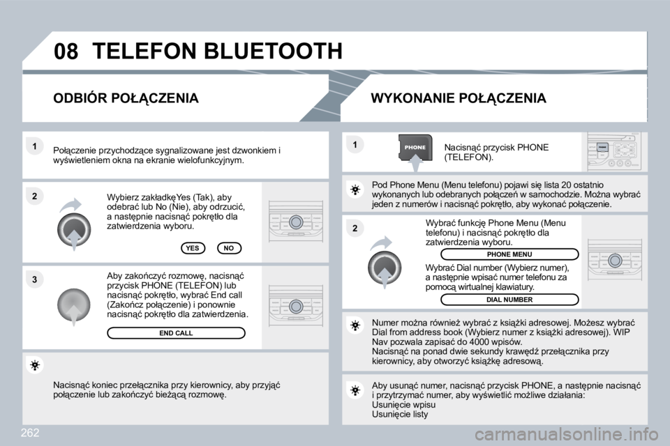 PEUGEOT 3008 2010  Instrukcja obsługi (in Polish) 262
�0�8
�2
�1
�1 
�3
�2
� �N�a�c�i�s�n"�ć� �k�o�n�i�e�c� �p�r�z�e�ł"�c�z�n�i�k�a� �p�r�z�y� �k�i�e�r�o�w�n�i�c�y�,� �a�b�y� 
�p�r�z�y�j"�ć� �p�o�ł"�c�z�e�n�i�e� �l�u�b� �z�a�k