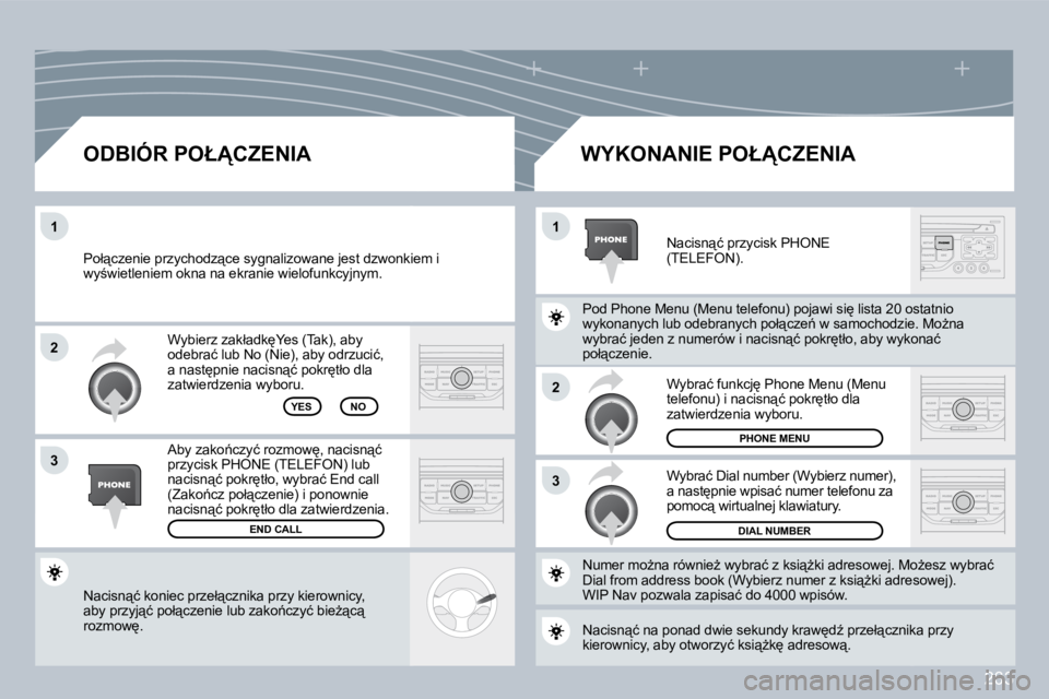 PEUGEOT 3008 2009.5.  Instrukcja obsługi (in Polish) 263
2
3
11
2
3
� �N�a�c�i�s�n"�ć� �k�o�n�i�e�c� �p�r�z�e�ł"�c�z�n�i�k�a� �p�r�z�y� �k�i�e�r�o�w�n�i�c�y�,� �a�b�y� �p�r�z�y�j"�ć� �p�o�ł"�c�z�e�n�i�e� �l�u�b� �z�a�k�o1�c�z�y�