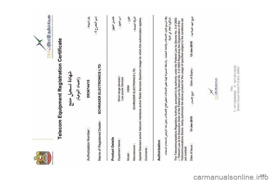 PEUGEOT 4008 2017 Instruksjoner for bruk (in Norwegian) 361
4008_no_Chap12_certificats_ed01-2016 PEUGEOT 4008 2017 Instruksjoner for bruk (in Norwegian) 361
4008_no_Chap12_certificats_ed01-2016