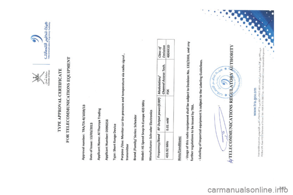 PEUGEOT 4008 2017 Bruksanvisningar (in Swedish) 363
4008_sv_Chap12_certificats_ed01-2016 PEUGEOT 4008 2017 Bruksanvisningar (in Swedish) 363
4008_sv_Chap12_certificats_ed01-2016