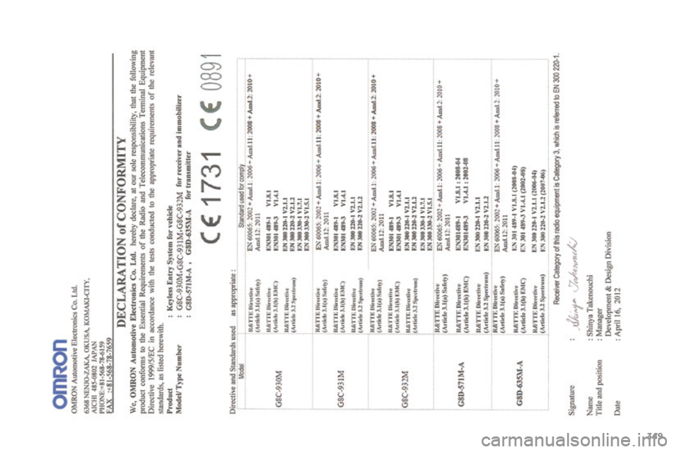 PEUGEOT 4008 2017 Návod na použití (in Czech) 349
4008_cs_Chap12_certificats_ed01-2016 PEUGEOT 4008 2017 Návod na použití (in Czech) 349
4008_cs_Chap12_certificats_ed01-2016