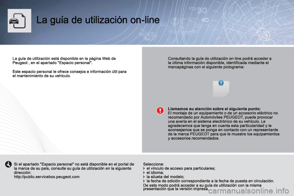 PEUGEOT 4008 2012  Manual del propietario (in Spanish) 