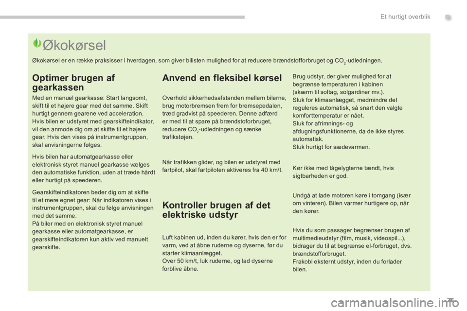 PEUGEOT 5008 2014  Brugsanvisning (in Danish) .Et hur tigt overblik
25
   
 
 
 
 
 
 
 
 
 
 
 
 
 
 
 
 
 
 
 
 
 
 
 
 
 
 
 
 
 
 
 
 
 
 
 
 
 
 
 
 
 
 
 
 
 
 
 
 
 
Økokørsel 
 
 
Optimer brugen af 
gearkassen 
   
Med en manuel gearkas