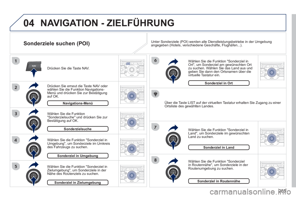 PEUGEOT 5008 2014  Betriebsanleitungen (in German) 285
04
NAV2ABC3DEF5JKL4GHI6MNO8TUV7PQRS9WXYZ0*#
1RADIO MEDIANAV TRAFFIC
SETUPADDR
BOOK
2ABC3DEF5JKL4GHI6MNO8TUV7PQRS9WXYZ0*#
1RADIO MEDIANAV TRAFFIC
SETUPADDR
BOOK
2ABC3DEF5JKL4GHI6MNO8TUV7PQRS9WXYZ0*