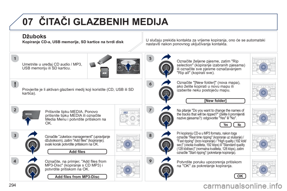 PEUGEOT 5008 2014 Upute Za Rukovanje (in Croatian) 294
07
MEDIA
2ABC3DEF5JKL4GHI6MNO8TUV7PQRS9WXYZ0*#
1RADIO MEDIANAV ESC TRAFFIC
SETUPADDR
BOOK
2ABC3DEF5JKL4GHI6MNO8TUV7PQRS9WXYZ0*#
1RADIO MEDIANAV TRAFFIC
SETUPADDR
BOOK
2ABC3DEF5JKL4GHI6MNO8TUV7PQRS PEUGEOT 5008 2014 Upute Za Rukovanje (in Croatian) 294
07
MEDIA
2ABC3DEF5JKL4GHI6MNO8TUV7PQRS9WXYZ0*#
1RADIO MEDIANAV ESC TRAFFIC
SETUPADDR
BOOK
2ABC3DEF5JKL4GHI6MNO8TUV7PQRS9WXYZ0*#
1RADIO MEDIANAV TRAFFIC
SETUPADDR
BOOK
2ABC3DEF5JKL4GHI6MNO8TUV7PQRS