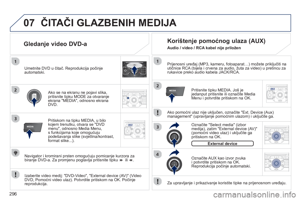 PEUGEOT 5008 2014 Upute Za Rukovanje (in Croatian) 296
07
MEDIA
2ABC3DEF5JKL4GHI6MNO8TUV7PQRS9WXYZ0*#
1RADIO MEDIANAV ESC TRAFFIC
SETUPADDR
BOOK
MEDIA
2ABC3DEF5JKL4GHI6MNO8TUV7PQRS9WXYZ0*#
1RADIO MEDIANAV TRAFFIC
SETUPADDR
BOOK
2ABC3DEF5JKL4GHI6MNO8TU PEUGEOT 5008 2014 Upute Za Rukovanje (in Croatian) 296
07
MEDIA
2ABC3DEF5JKL4GHI6MNO8TUV7PQRS9WXYZ0*#
1RADIO MEDIANAV ESC TRAFFIC
SETUPADDR
BOOK
MEDIA
2ABC3DEF5JKL4GHI6MNO8TUV7PQRS9WXYZ0*#
1RADIO MEDIANAV TRAFFIC
SETUPADDR
BOOK
2ABC3DEF5JKL4GHI6MNO8TU
