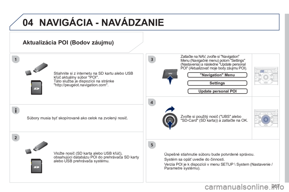 PEUGEOT 5008 2014 Návod na použitie (in Slovakian) 287
04
NAV2ABC3DEF5JKL4GHI6MNO8TUV7PQRS9WXYZ0*#
1RADIO MEDIANAV TRAFFIC
SETUPADDR
BOOK
2ABC3DEF5JKL4GHI6MNO8TUV7PQRS9WXYZ0*#
1RADIO MEDIANAV TRAFFIC
SETUPADDR
BOOK
NAVIGÁCIA - NAVÁDZANIE
Stia PEUGEOT 5008 2014 Návod na použitie (in Slovakian) 287
04
NAV2ABC3DEF5JKL4GHI6MNO8TUV7PQRS9WXYZ0*#
1RADIO MEDIANAV TRAFFIC
SETUPADDR
BOOK
2ABC3DEF5JKL4GHI6MNO8TUV7PQRS9WXYZ0*#
1RADIO MEDIANAV TRAFFIC
SETUPADDR
BOOK
NAVIGÁCIA - NAVÁDZANIE
Stia