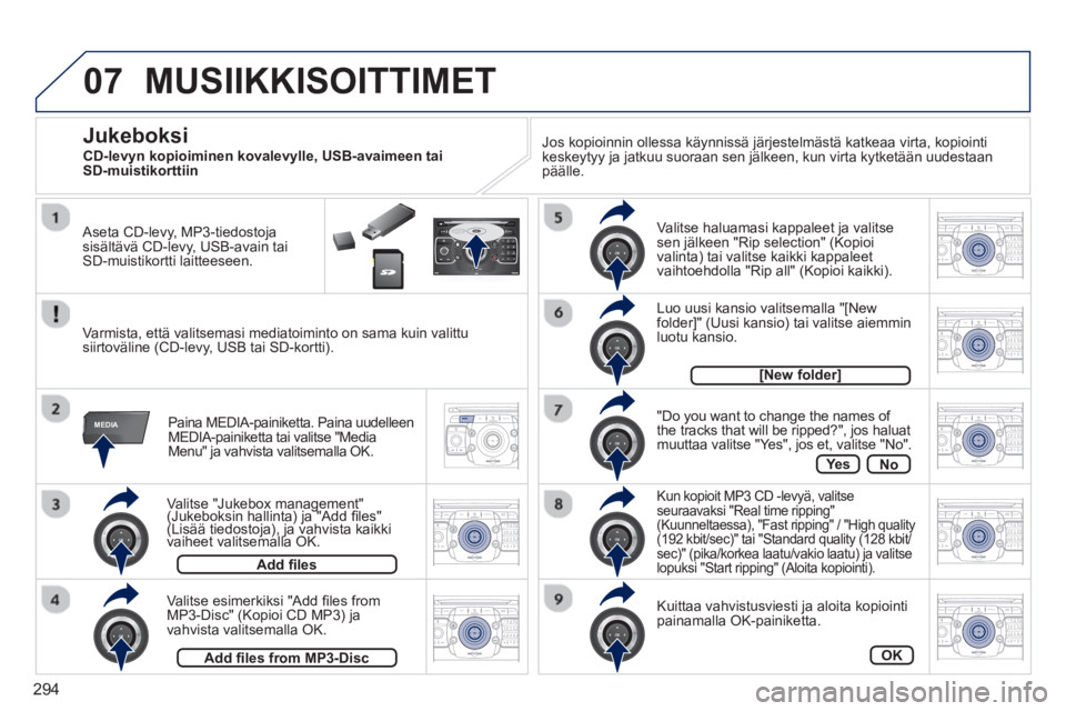 PEUGEOT 5008 2014 Omistajan Käsikirja (in Finnish) 294
07
MEDIA
2ABC3DEF5JKL4GHI6MNO8TUV7PQRS9WXYZ0*#
1RADIO MEDIANAV ESC TRAFFIC
SETUPADDR
BOOK
2ABC3DEF5JKL4GHI6MNO8TUV7PQRS9WXYZ0*#
1RADIO MEDIANAV TRAFFIC
SETUPADDR
BOOK
2ABC3DEF5JKL4GHI6MNO8TUV7PQRS PEUGEOT 5008 2014 Omistajan Käsikirja (in Finnish) 294
07
MEDIA
2ABC3DEF5JKL4GHI6MNO8TUV7PQRS9WXYZ0*#
1RADIO MEDIANAV ESC TRAFFIC
SETUPADDR
BOOK
2ABC3DEF5JKL4GHI6MNO8TUV7PQRS9WXYZ0*#
1RADIO MEDIANAV TRAFFIC
SETUPADDR
BOOK
2ABC3DEF5JKL4GHI6MNO8TUV7PQRS