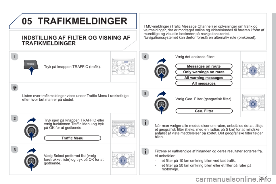 PEUGEOT 5008 2013  Brugsanvisning (in Danish) 251
05
TRAFFIC
2ABC3DEF5JKL4GHI6MNO8TUV7PQRS9WXYZ0*#
1RADIO MEDIANAV TRAFFIC
SETUPADDR
BOOK
2ABC3DEF5JKL4GHI6MNO8TUV7PQRS9WXYZ0*#
1RADIO MEDIANAV TRAFFIC
SETUPADDR
BOOK
2ABC3DEF5JKL4GHI6MNO8TUV7PQRS9W