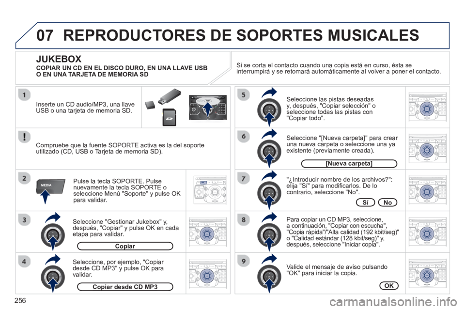 PEUGEOT 5008 2013 Manual del propietario (in Spanish) 256
07
MEDIA
2ABC3DEF5JKL4GHI6MNO8TUV7PQRS9WXYZ0*#
1RADIO MEDIANAV ESC TRAFFIC
SETUPADDR
BOOK
2ABC3DEF5JKL4GHI6MNO8TUV7PQRS9WXYZ0*#
1RADIO MEDIANAV TRAFFIC
SETUPADDR
BOOK
2ABC3DEF5JKL4GHI6MNO8TUV7PQRS PEUGEOT 5008 2013 Manual del propietario (in Spanish) 256
07
MEDIA
2ABC3DEF5JKL4GHI6MNO8TUV7PQRS9WXYZ0*#
1RADIO MEDIANAV ESC TRAFFIC
SETUPADDR
BOOK
2ABC3DEF5JKL4GHI6MNO8TUV7PQRS9WXYZ0*#
1RADIO MEDIANAV TRAFFIC
SETUPADDR
BOOK
2ABC3DEF5JKL4GHI6MNO8TUV7PQRS