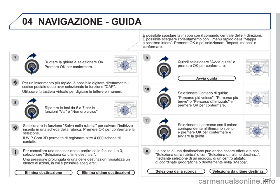 PEUGEOT 5008 2012  Manuale duso (in Italian) 239
04
7
8
9
10
11
2ABC3DEF5JKL4GHI6MNO8TUV7PQRS9WXYZ0*#
1RADIO MEDIANAV ESC TRAFFIC
SETUPADDR
BOOK
2ABC3DEF5JKL4GHI6MNO8TUV7PQRS9WXYZ0*#
1RADIO MEDIANAV ESC TRAFFIC
SETUPADDR
BOOK
2ABC3DEF5JKL4GHI6MN