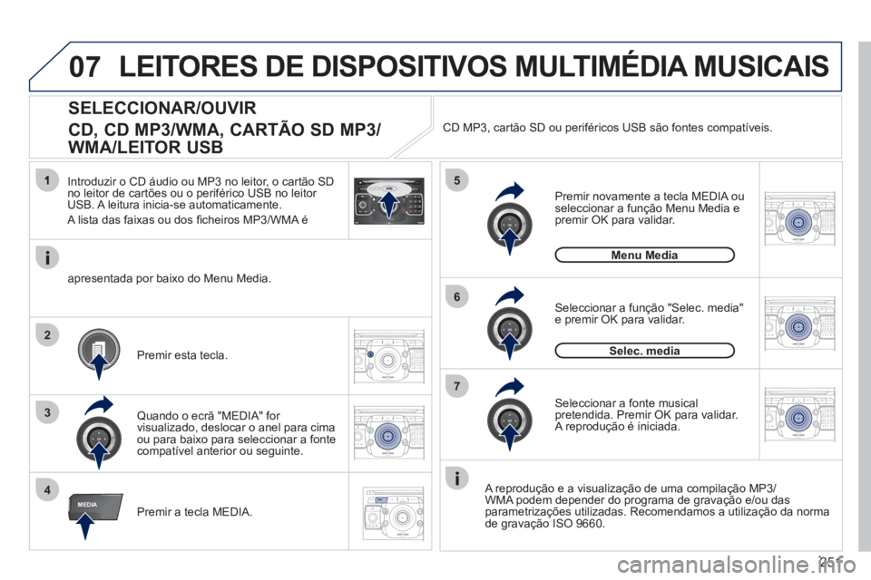 PEUGEOT 5008 2012 Manual de utilização (in Portuguese) 251
07
4
5
6
3
MEDIA
2ABC3DEF5JKL4GHI6MNO8TUV7PQRS9WXYZ0*#
1RADIO MEDIANAV ESC TRAFFIC
SETUPADDR
BOOK
2
7
2ABC3DEF5JKL4GHI6MNO8TUV7PQRS9WXYZ0*#
1RADIO MEDIANAV ESC TRAFFIC
SETUPADDR
BOOK
2ABC3DEF5JKL4 PEUGEOT 5008 2012 Manual de utilização (in Portuguese) 251
07
4
5
6
3
MEDIA
2ABC3DEF5JKL4GHI6MNO8TUV7PQRS9WXYZ0*#
1RADIO MEDIANAV ESC TRAFFIC
SETUPADDR
BOOK
2
7
2ABC3DEF5JKL4GHI6MNO8TUV7PQRS9WXYZ0*#
1RADIO MEDIANAV ESC TRAFFIC
SETUPADDR
BOOK
2ABC3DEF5JKL4