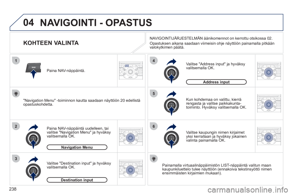 PEUGEOT 5008 2012 Omistajan Käsikirja (in Finnish) 238
04
NAV
1
2
3
4
5
6
2ABC3DEF5JKL4GHI6MNO8TUV7PQRS9WXYZ0*#
1RADIO MEDIANAV ESC TRAFFIC
SETUPADDR
BOOK
2ABC3DEF5JKL4GHI6MNO8TUV7PQRS9WXYZ0*#
1RADIO MEDIANAV ESC TRAFFIC
SETUPADDR
BOOK
2ABC3DEF5JKL4GH PEUGEOT 5008 2012 Omistajan Käsikirja (in Finnish) 238
04
NAV
1
2
3
4
5
6
2ABC3DEF5JKL4GHI6MNO8TUV7PQRS9WXYZ0*#
1RADIO MEDIANAV ESC TRAFFIC
SETUPADDR
BOOK
2ABC3DEF5JKL4GHI6MNO8TUV7PQRS9WXYZ0*#
1RADIO MEDIANAV ESC TRAFFIC
SETUPADDR
BOOK
2ABC3DEF5JKL4GH