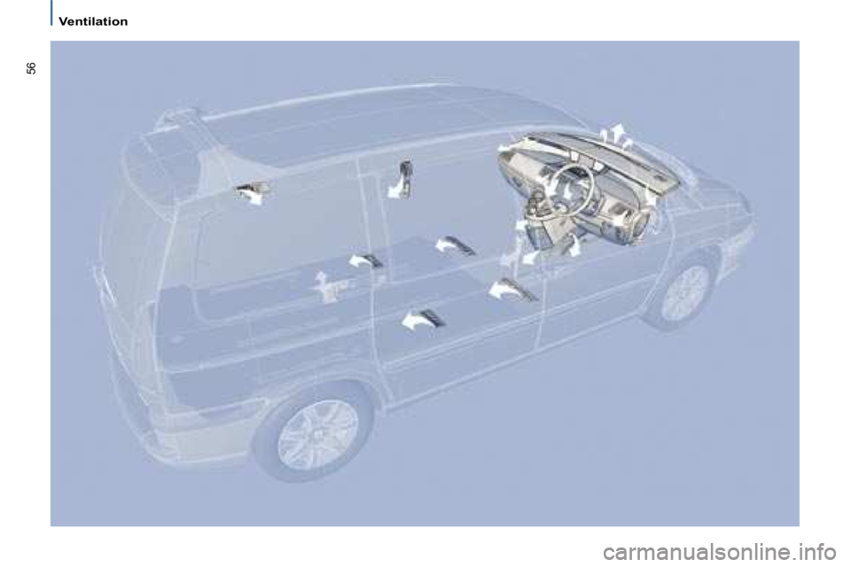 PEUGEOT 807 2008.5 Workshop Manual 56
   Ventilation     