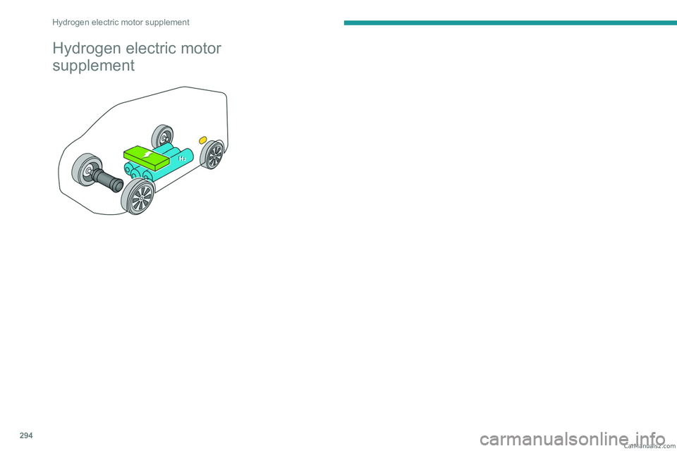 PEUGEOT EXPERT 2023 Owners Manual 294Hydrogen electric motor supplement
Hydrogen electric motor
supplement CarM an uals 2 .c o m PEUGEOT EXPERT 2023 Owners Manual 294Hydrogen electric motor supplement
Hydrogen electric motor
supplement CarM an uals 2 .c o m