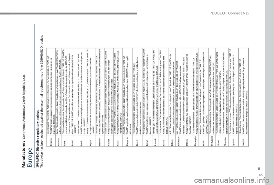 PEUGEOT EXPERT 2018  Manual de utilização (in Portuguese) 43
. 
P  