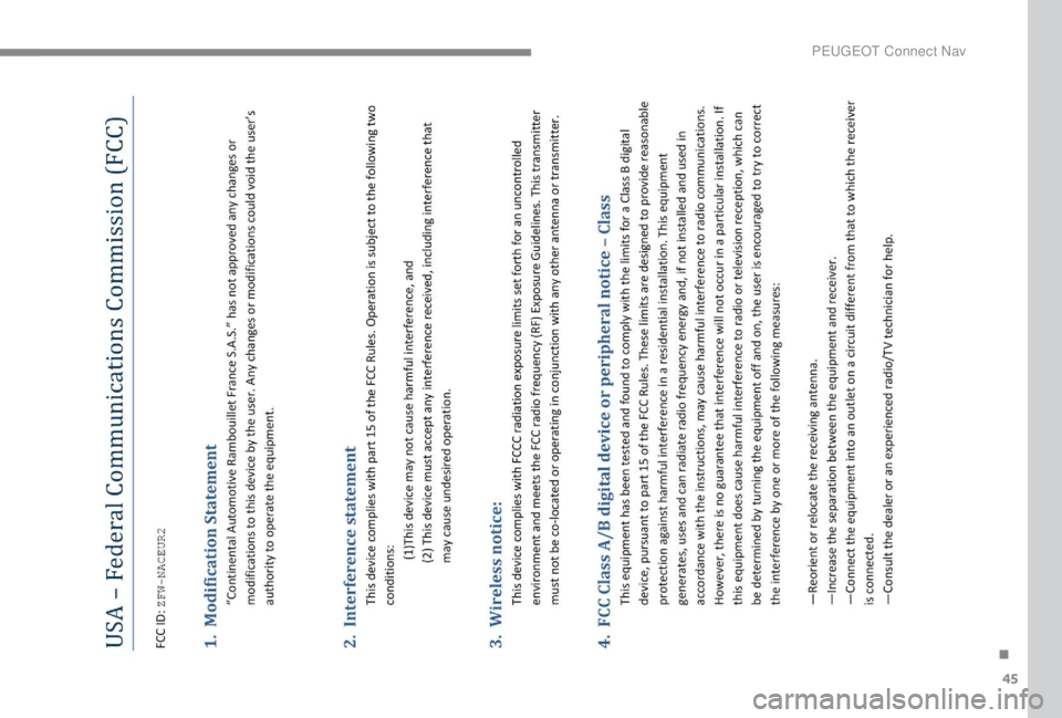 PEUGEOT EXPERT 2018  Manual de utilização (in Portuguese) 45
. 
P  