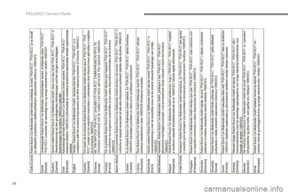 PEUGEOT EXPERT 2018 Manual de utilização (in Portuguese) 26
P PEUGEOT EXPERT 2018 Manual de utilização (in Portuguese) 26
P