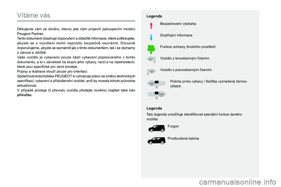 PEUGEOT PARTNER 2021 Návod na použití (in Czech)
Vít PEUGEOT PARTNER 2021 Návod na použití (in Czech)
Vít