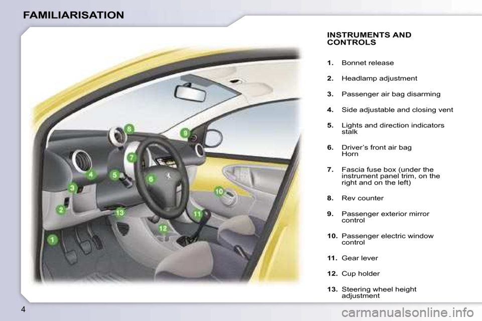 Peugeot 107 Dag 2007  Owners Manual 