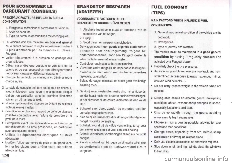 Peugeot 205 Dag 1998.5  Owners Manual 