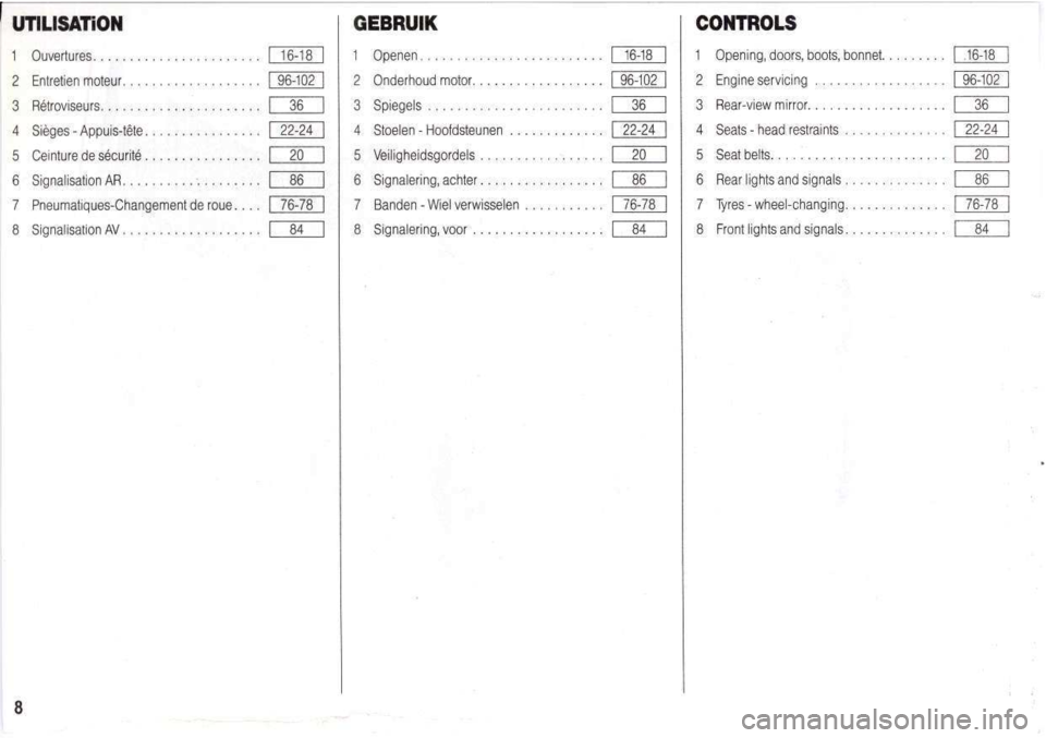Peugeot 205 Dag 1998.5  Owners Manual 