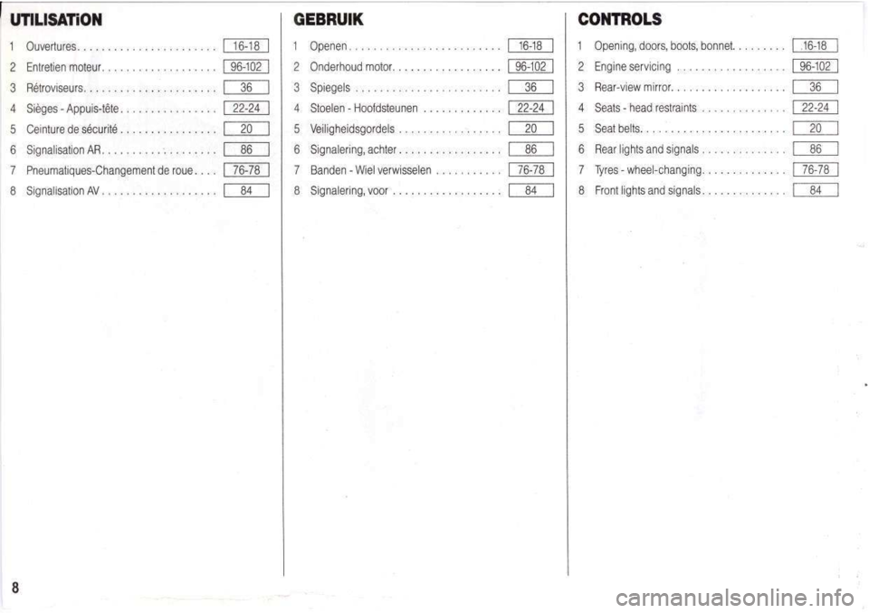 Peugeot 205 Dag 1998.5 Owners Manual Peugeot 205 Dag 1998.5 Owners Manual