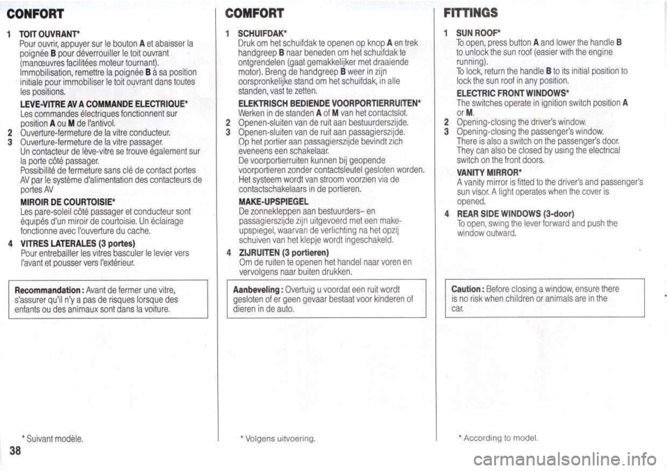 Peugeot 205 Dag 1998.5 Owners Guide 