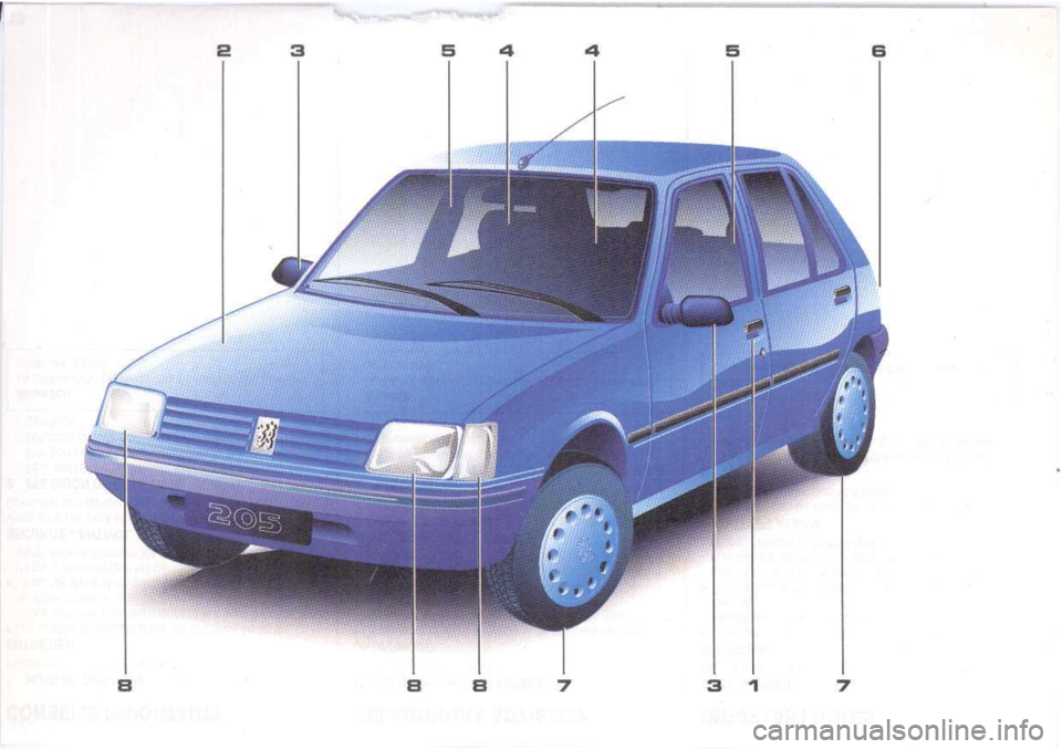 Peugeot 205 Dag 1998.5  Owners Manual 