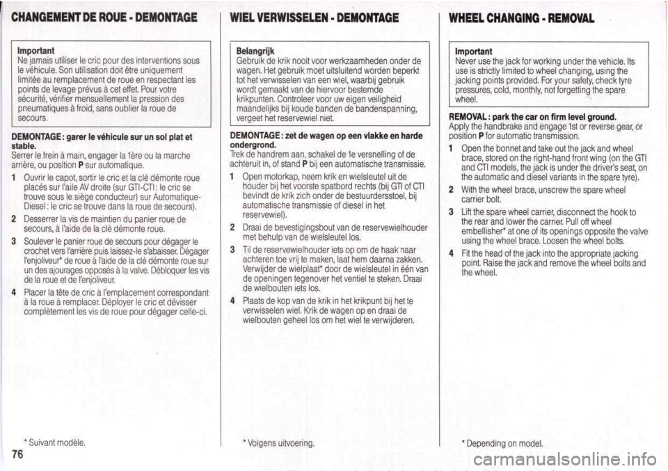 Peugeot 205 Dag 1998.5 Repair Manual Peugeot 205 Dag 1998.5 Repair Manual