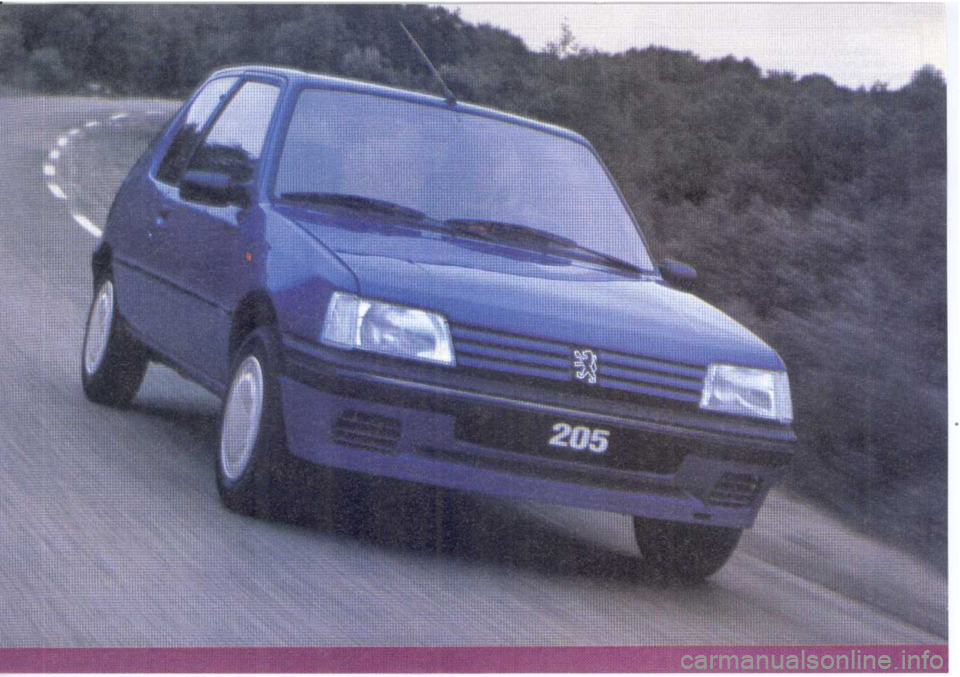 Peugeot 205 Dag 1998.5 Owners Manual Peugeot 205 Dag 1998.5 Owners Manual