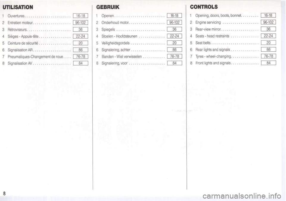 Peugeot 205 Dag 1995.5 Owners Manual Peugeot 205 Dag 1995.5 Owners Manual