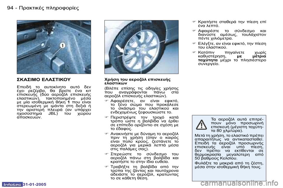 Peugeot 206 CC 2004.5  Εγχειρίδιο χρήσης (in Greek) �9�4 �-
�3�1�-�0�1�-�2�0�0�5
�9�5
�-
�3�1�-�0�1�-�2�0�0�5
	K�  KM!=4F9�  K#O-�  M
