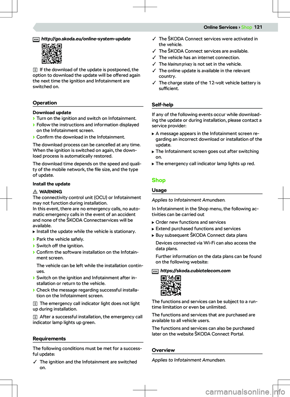 SKODA KAMIQ 2022  Owner´s Manual �
