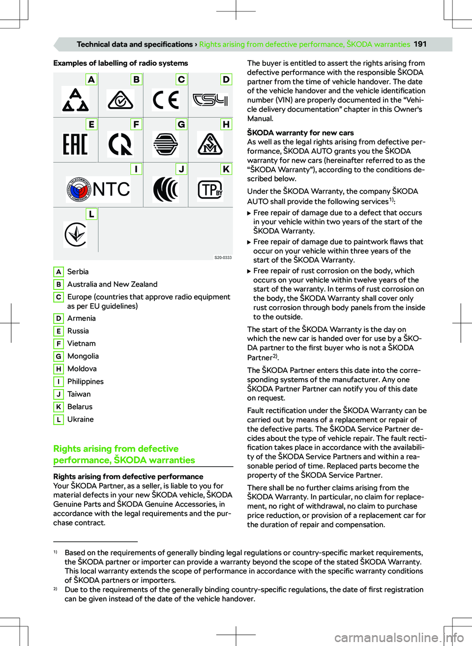 SKODA KAMIQ 2022  Owner´s Manual ��x�